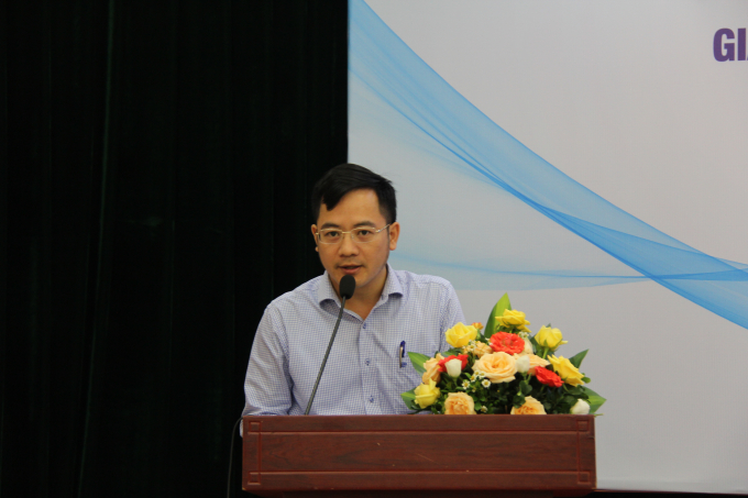 ​Ông Hà Khắc Minh - TBT Tạp chí Tài chính doanh nghiệp phát biểu tại hội thảo