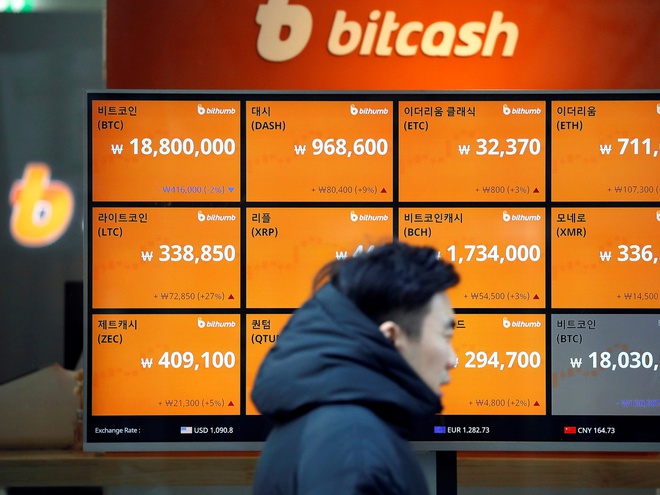 Bloomberg dự báo giá Bitcoin tăng lên 20.000 USD trong năm 2020. Ảnh: Reuters.