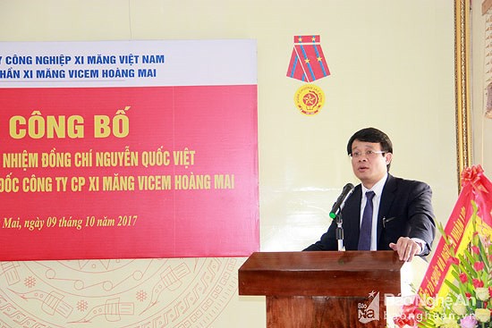 Ông Bùi Hồng Minh, Chủ tịch HĐQT VICEM