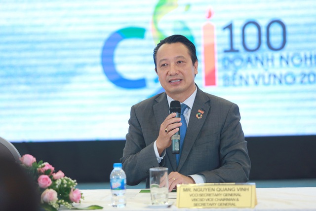 Ông Nguyễn Quang Vinh, Tổng Thư ký Phòng Thương mại và Công nghiệp Việt Nam (VCCI), Phó Chủ tịch Hội đồng doanh nghiệp vì sự phát triển bền vững (VBCSD)