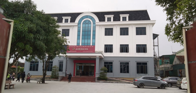 Phòng Giao dịch Ngân hàng Agribank Chi nhánh huyện Yên Thành vừa mới được xây mới