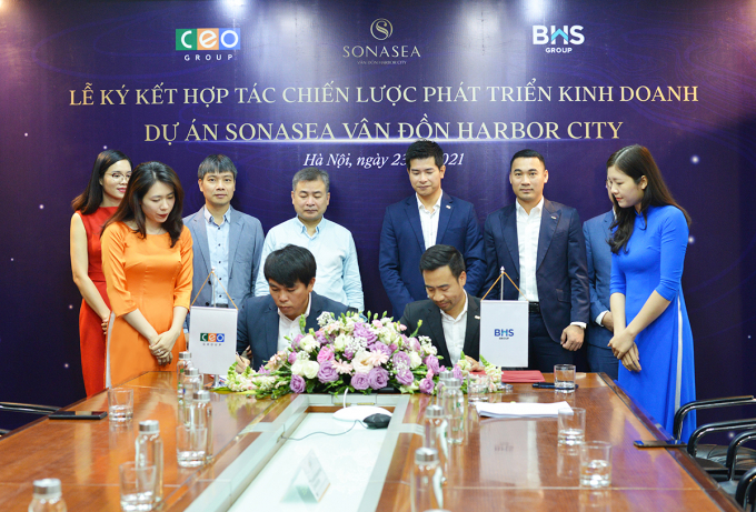 Lễ ký kết hợp tác chiến lược phát triển kinh doanh dự án Sonasea Vân Đồn Harbor City giữa CEO Group và BHS Group