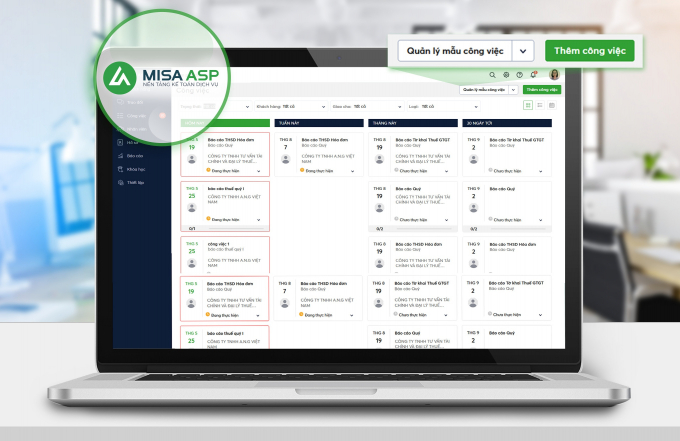 Doanh nghiệp và kế toán dịch vụ hoàn toàn có thể gửi nhận hóa đơn, chứng từ cũng như trao đổi, tư vấn một cách nhanh chóng và hiệu quả thông qua nền tảng MISA ASP