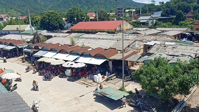Chợ Kim Sơn, huyện Quế Phong trước đây.