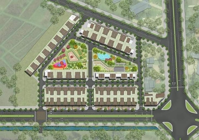 Mô hình dự án nhà ở xã hội Hưng Lộc, TP Vinh (Nghệ An).