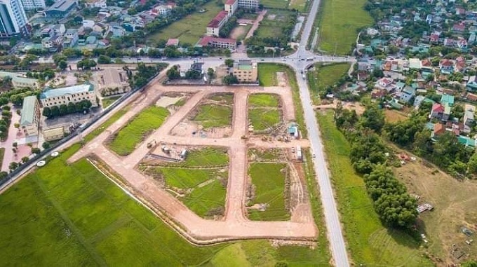 Dự án Khu nhà ở cho người thu nhập thấp và cán bộ công nhân viên (Khu đô thị Hưng Lộc), thuộc xóm Đức Vinh, xã Hưng Lộc, TP Vinh (Nghệ An).