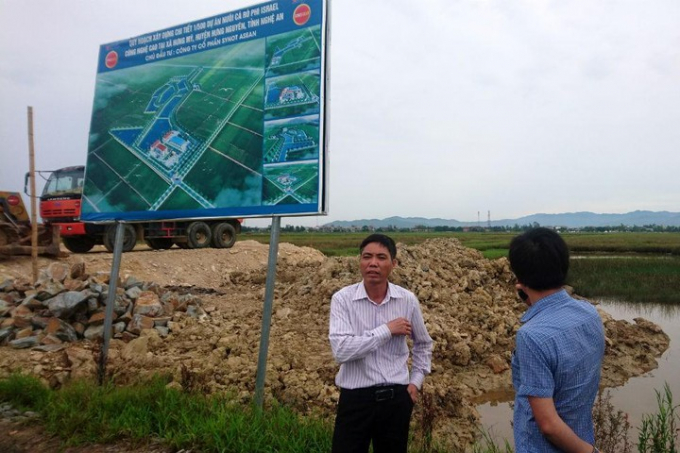 Dự án nuôi cá rô phi ISREAL tại xã Hưng Mỹ, huyện Hưng Nguyên (Nghệ An).