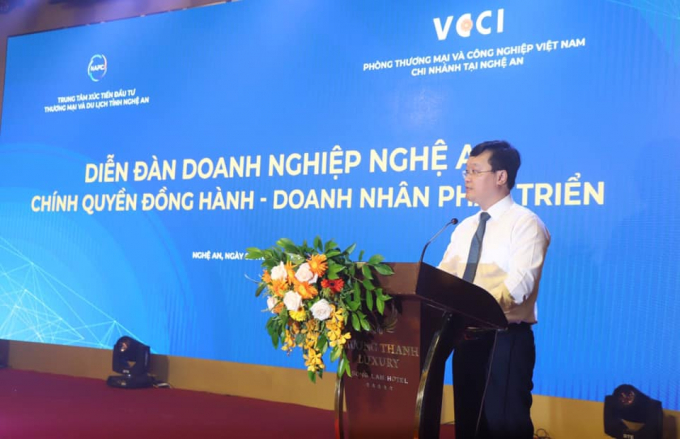 Trung tâm Xúc tiến Đầu tư, Thương mại và Du lịch tỉnh; Phòng Thương mại và Công nghiệp Việt Nam tại Nghệ An phối hợp tổ chức Diễn đàn Doanh nghiệp Nghệ An.