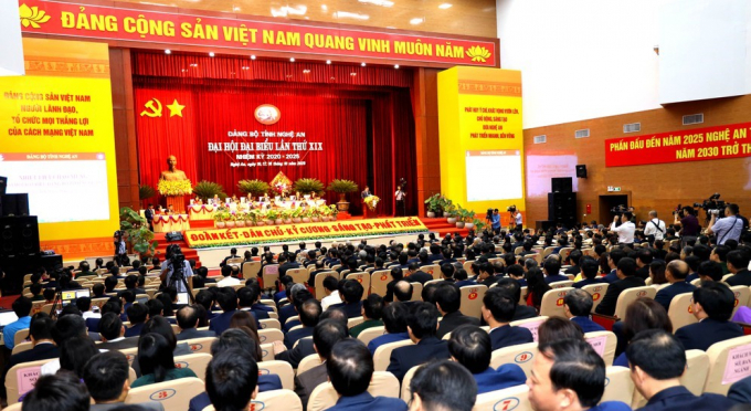 Đại hội đại biểu Đảng bộ tỉnh Nghệ An lần thứ XIX, nhiệm kỳ 2020-2025.