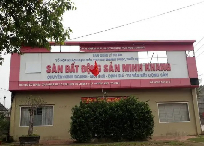 Văn phòng Dự án Minh Khang tại TP Vinh (Nghệ An).