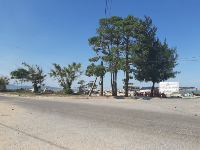Một góc tại khu vực ven biển xã Quỳnh Bảng, huyện Quỳnh Lưu nằm trong dự án bị thu hồi.