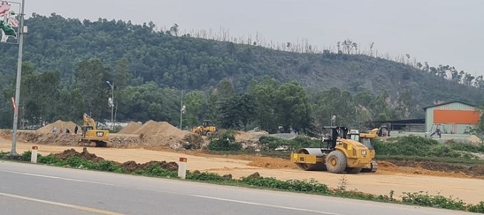 Dự án đường ven biển qua địa phận Nghi Lộc đến cầu Cửa Hội bắc qua sông Lam đang triển khai.