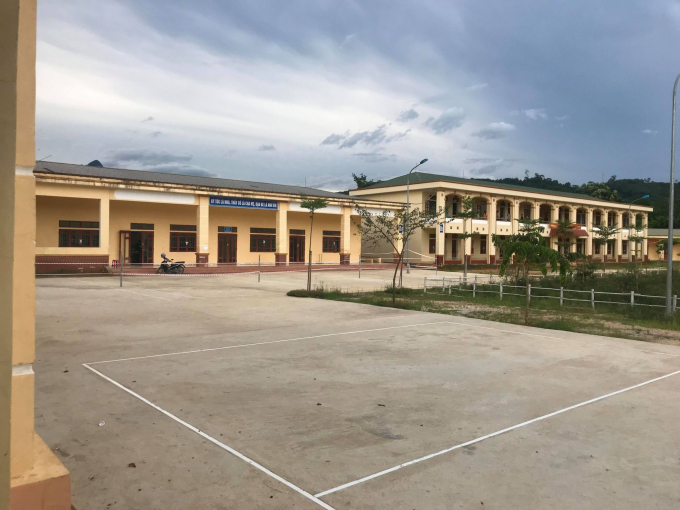 Khu cách ly tập trung trường THPT Nội trú tại xã Tiền Phong, huyện Quế Phong.