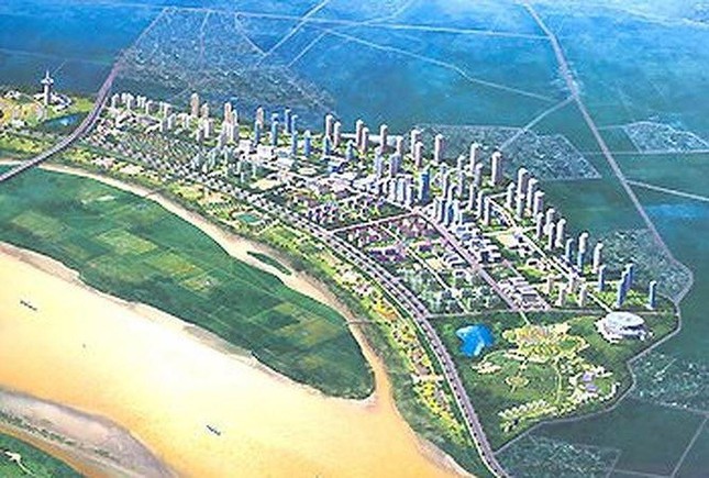 Dự án Sông Hồng City sau 26 năm vẫn chỉ trên giấy. Ảnh: Phối cảnh Dự án Sông Hồng City.