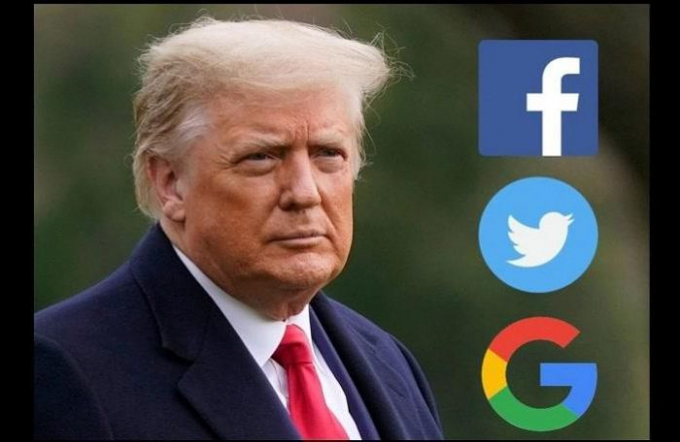 Cựu Tổng thống Mỹ Donald Trump kiện loạt mạng xã hội Facebook, Twitter và Google.