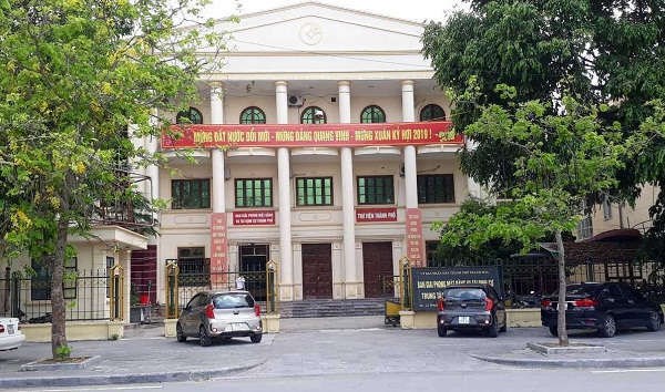 Trụ sở Ban Giải phóng mặt bằng và tái định cư thành phố Thanh Hóa.