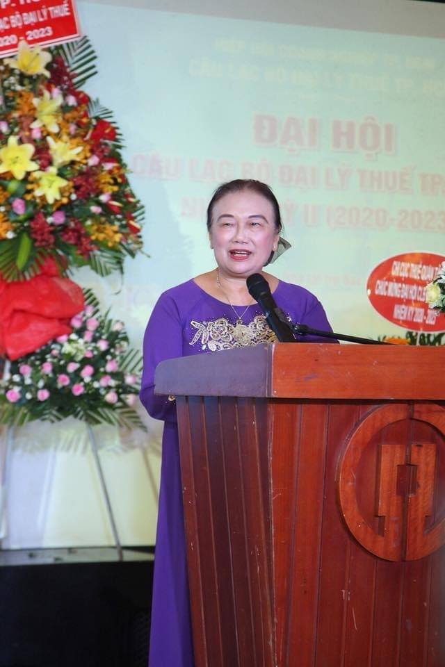 Chủ tịch VTCA Nguyễn Thị Cúc chia sẻ tại đại hội