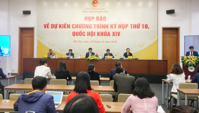 Kỳ họp thứ 10 Quốc hội khóa XIV dự kiến diễn ra trong vòng 19 ngày.