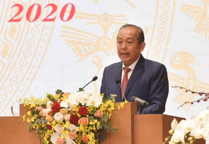 Phó Thủ tướng Trương Hòa Bình cho biết thu ngân sách nhà nước năm 2020 đạt 96% dự toán.