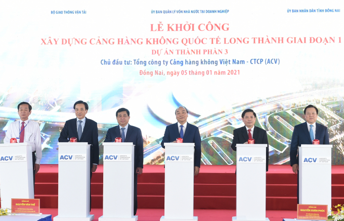 Chính thức khởi công xây dựng sân bay Long Thành giai đoạn 1. (Ảnh: VGP)