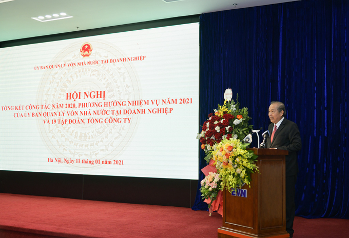 Phó Thủ tướng Chính phủ Trương Hòa Bình chỉ đạo tại Hội nghị của Ủy ban.