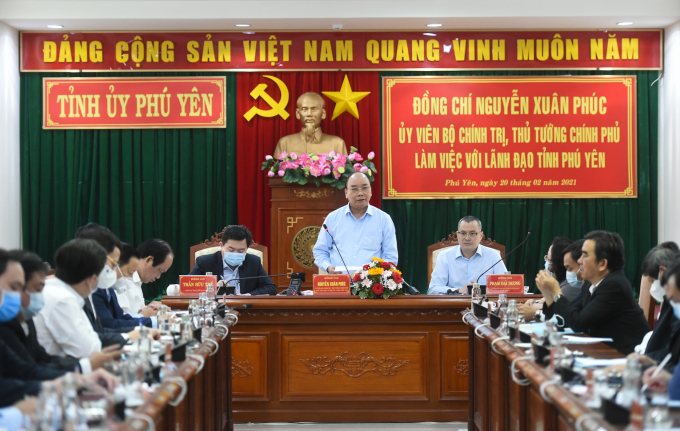Thủ tướng Chính phủ Nguyễn Xuân Phúc làm việc tại Phú Yên.
