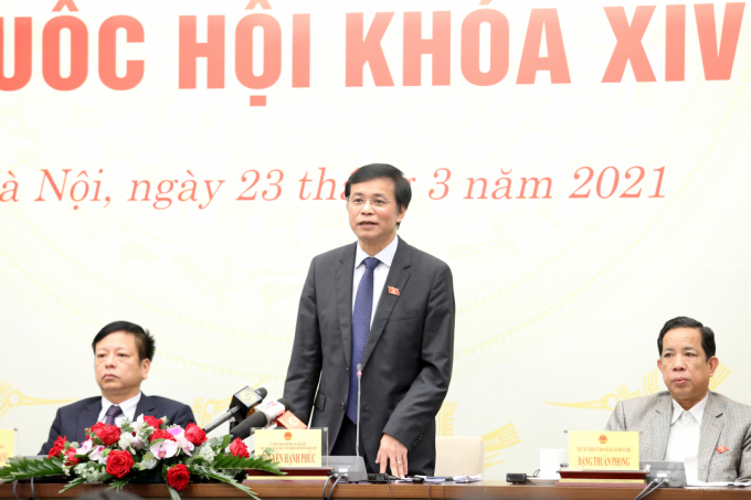 Ông Nguyễn Hạnh Phúc cho biết kỳ họp lần này Quốc hội sẽ dành 7 ngày để kiện toàn các chức danh lãnh đạo chủ chốt Nhà nước.