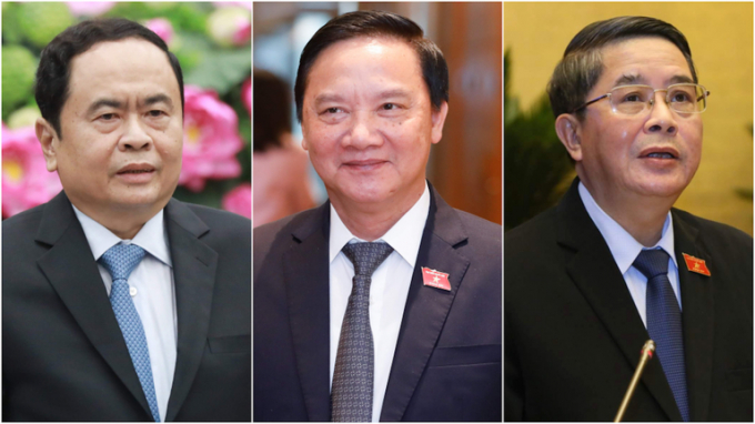 Ba ứng cử viên được giới thiệu bầu làm Phó Chủ tịch Quốc hội.