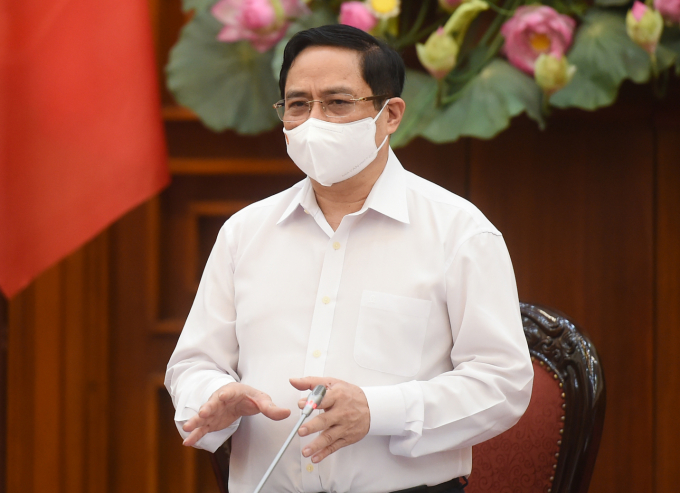 Thủ tướng Chính phủ Phạm Minh Chính chủ trì cuộc họp phòng chống dịch COVID-19.