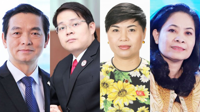 Các ông/bà: Lê Viết Hải, Trịnh Chí Cường, Đỗ Thị Thu Hằng, Ninh Thị Bích Thùy (từ trái qua phải) là 4 trong 30 lãnh đạo doanh nghiệp ứng cử ĐBQH khóa XV. (Ảnh: VOV)