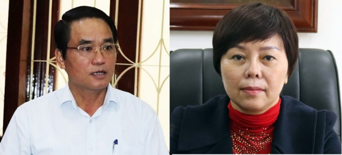 Ông Lê Hồng Minh, Phó Chủ tịch UBND tỉnh Sơn La và bà Nguyễn Thị Kim An nguyên Giám đốc Sở Y tế Sơn La.