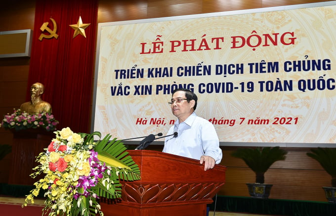 Thủ tướng Chính phủ Phạm Minh Chính phát biểu tại Lễ phát động.
