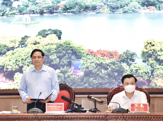 Thủ tướng yêu cầu Hà Nội ưu tiên số 1 cho nhiệm vụ phòng chống dịch.