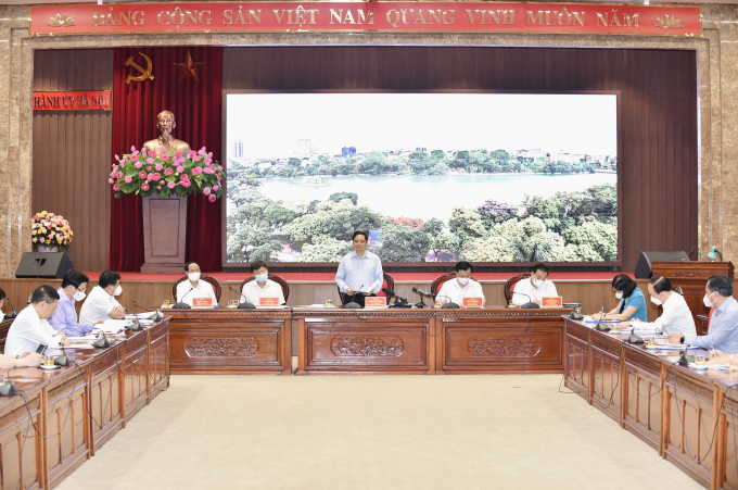 Thủ tướng Chính phủ Phạm Minh Chính làm việc với Hà Nội.