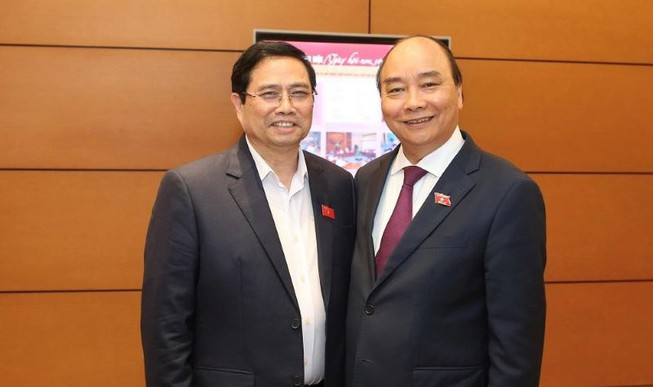 Thủ tướng Phạm Minh Chính và Chủ tịch nước Nguyễn Xuân Phúc.