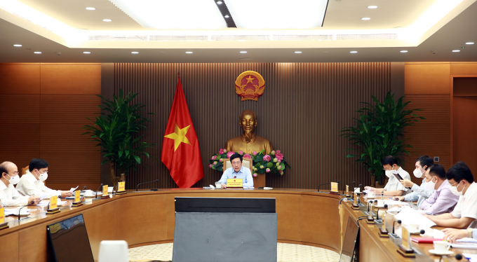 Phó Thủ tướng Thường trực Chính phủ Phạm Bình Minh làm việc với Tổ công tác đặc biệt của Thủ tướng Chính phủ về rà soát, tháo gỡ khó khăn, vướng mắc và thúc đẩy thực hiện dự án đầu tư tại các bộ, ngành và địa phương