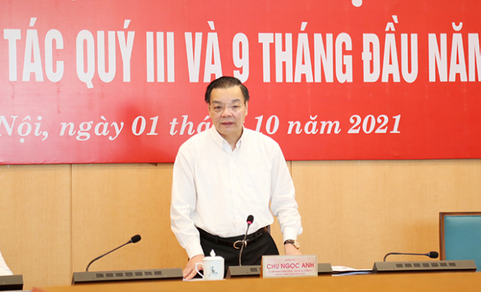 Chủ tịch UBND TP Hà Nội Chu Ngọc Anh.