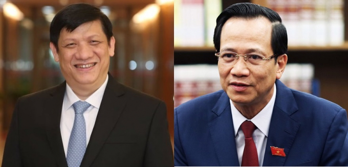 Bộ trưởng Bộ Y tế Nguyễn Thanh Long và Bộ trưởng Bộ Lao động, Thương binh và Xã hội Đào Ngọc Dung sẽ ngồi ghế nóng, trả lời chất vấn các đại biểu Quốc hội.