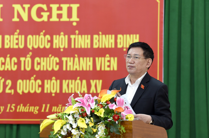 Bộ trưởng Hồ Đức Phớc tiếp xúc cử tri tại Bình Định.