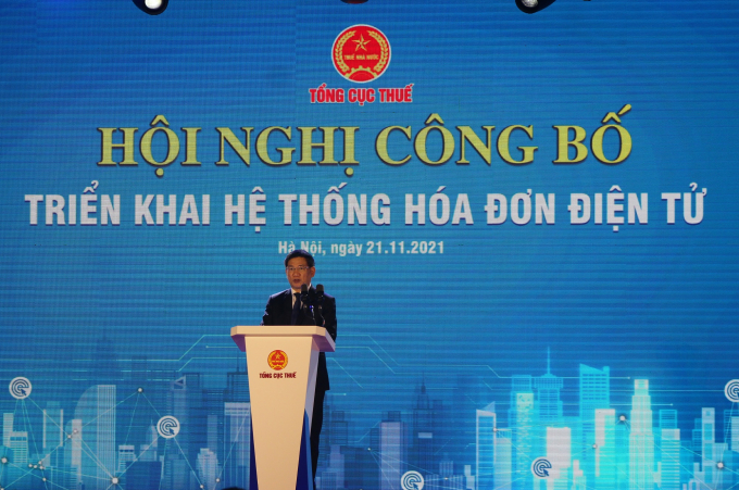 Bộ trưởng Bộ Tài chính Hồ Đức Phớc phát biểu tại Hội nghị.