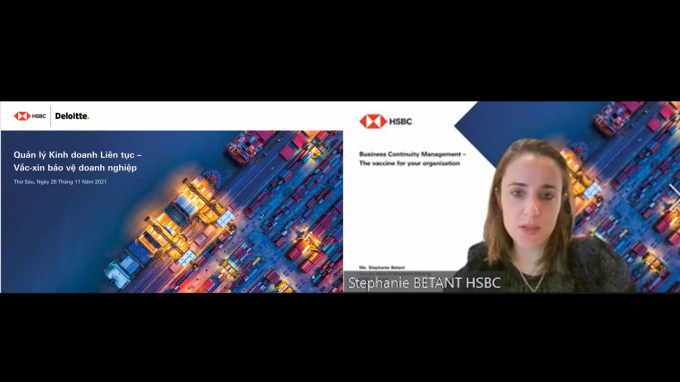 Giám đốc toàn quốc Khối Dịch vụ Ngân hàng doanh nghiệp HSBC Việt Nam, bà Stephanie Betant.