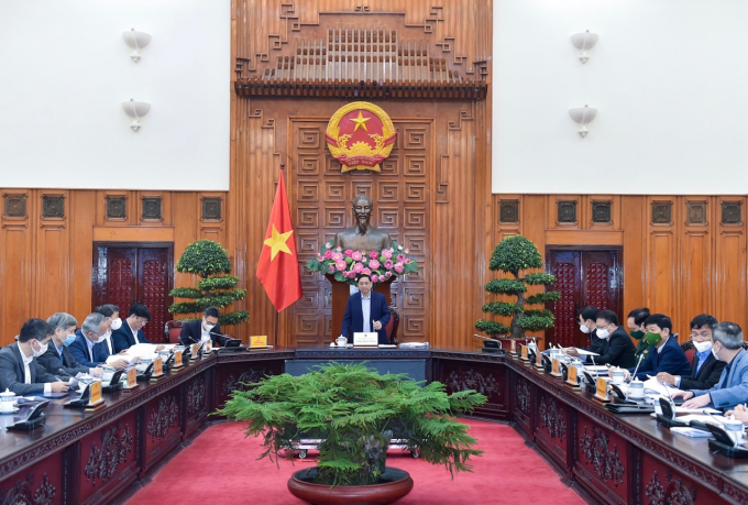 Thủ tướng Chính phủ Phạm Minh Chính chủ trì cuộc họp nhập khẩu và sản xuất vaccine, thuốc điều trị Covid-19 trong nước.