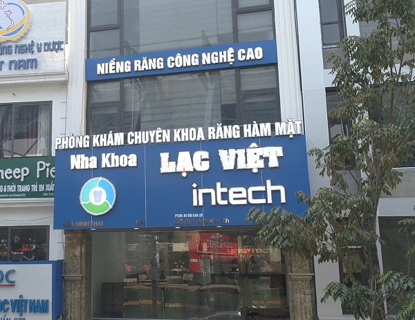 Nha khoa Lạc Việt Intech tại 426 Minh Khai, Hai Bà Trưng, Hà Nội.
