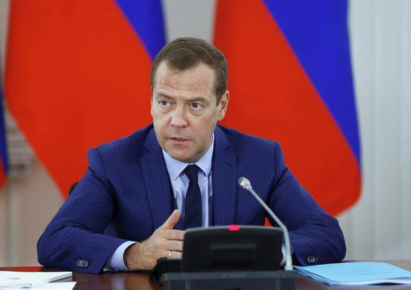 Thủ tướng Nga Dmitry Medvedev - Ảnh: REUTERS