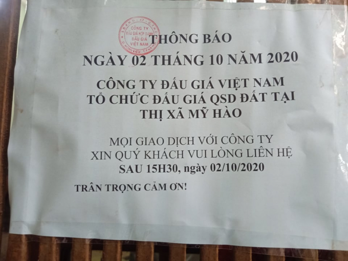 Thông báo mang tính chất 