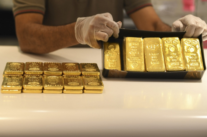 Giá vàng được dự báo tiếp tục tăng mạnh trong tuần này. (Ảnh minh họa)