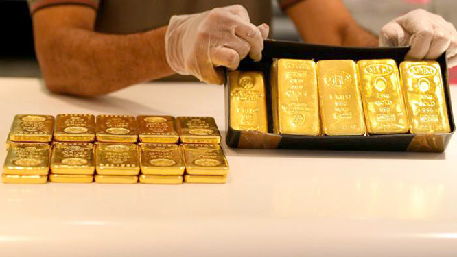 Giá vàng tiếp tục tăng trong phiên đầu tuần mới. (Ảnh minh họa)