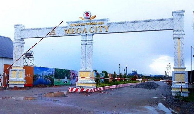 Dự án khu dân cư Cầu Đò được quảng cáo với tên Mega City.