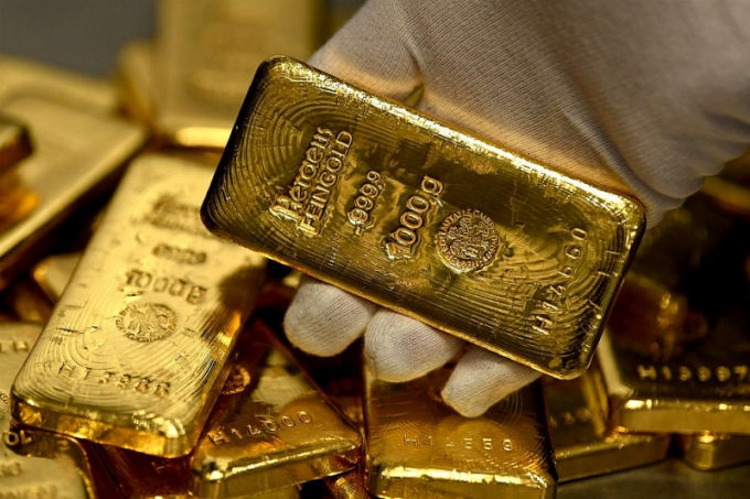 Giá vàng dò đáy, xuống mức thấp nhất từ đầu năm 2021. (Ảnh minh họa)