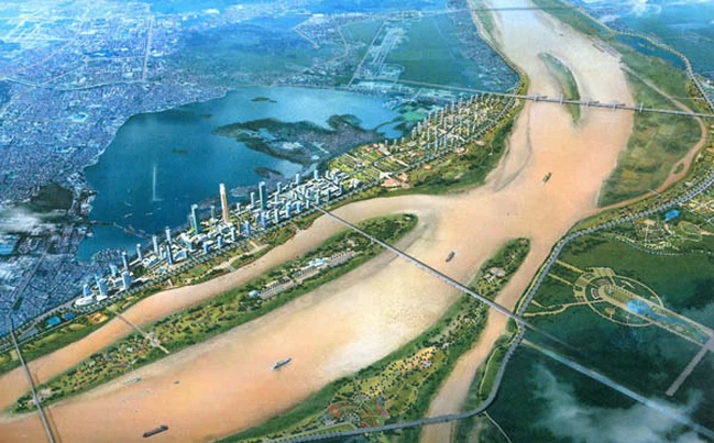 Hà Nội dự kiến sẽ phê duyệt Quy hoạch phân khu sông Hồng vào tháng 6 tới. (Ảnh minh họa)
